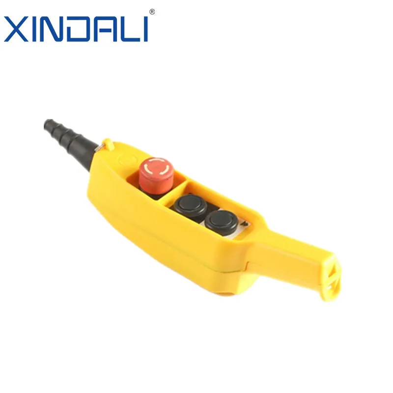 XCD-65K 66 Series Emergency Stop up Down Hoist Push Button Switch Pendant Control Station 220v Yellow Master Diy Drukknop Kit