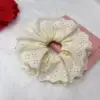 Four-hole lace trim - double-layered beige