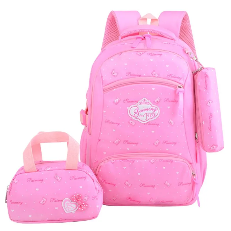Kids School Bags Set Boys Girls Bookbags with Lunch Bag and Pencil Case Children School Backpacks 3 Sets
