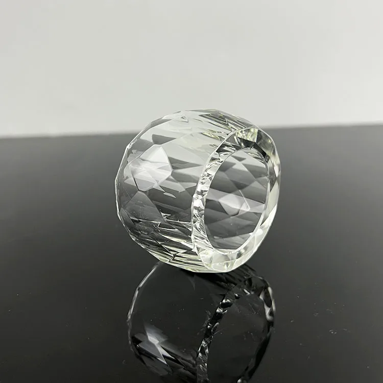MH-CJ044 Hand Pressed Crystal Glass Napkin Holder|