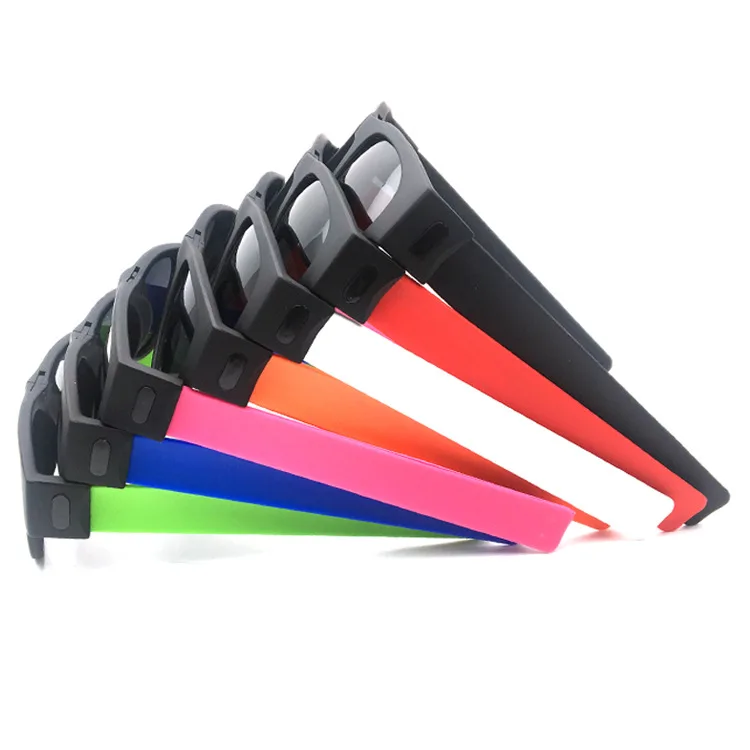Slap on Custom Foldable Sunglasses 2021 Wristband Sun Glasses Snap Rolls Gafas De Sol Lentes De Sol Plegables Shades