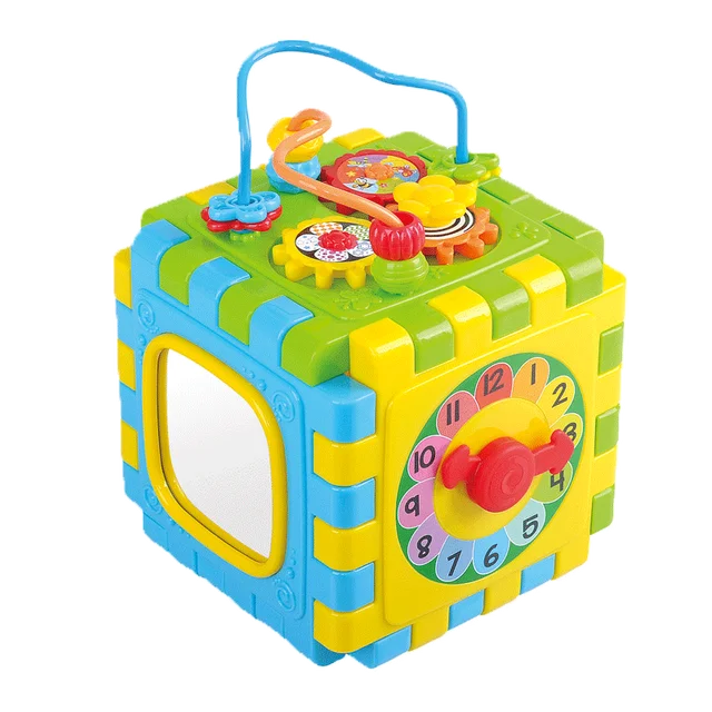 PLAYGO  Mosaic game Toddler Cube Activity Box Educational Play CenterToys Curious Mind Activity Cube