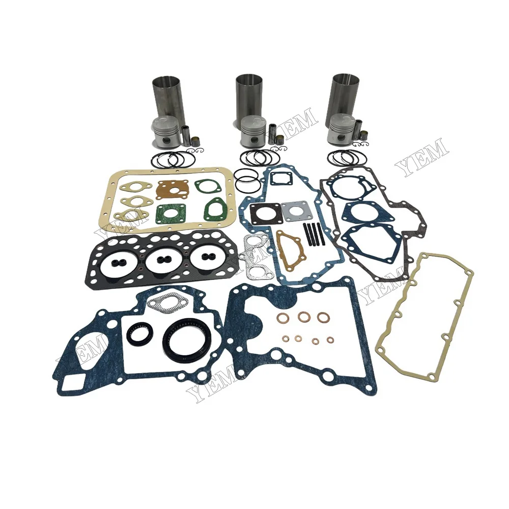 Overhaul Kit With Gasket Set Fit for Mitsubishi K3H Engine