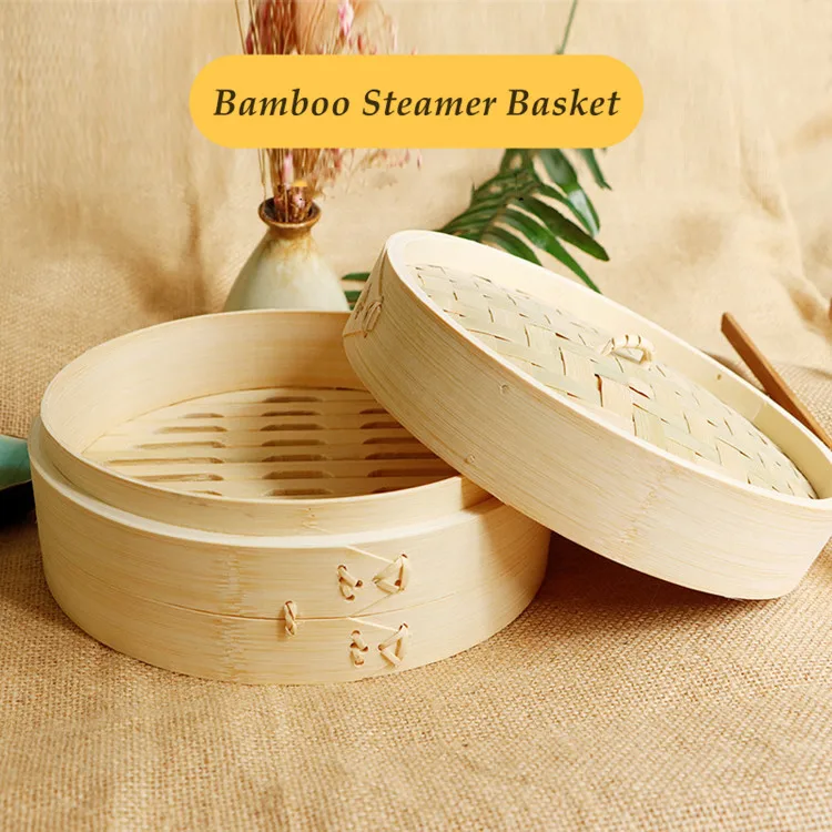 Newell Grohandel Chinesisch Mini Dim Sum Big Custom 7 Zoll 2 Tier Kaufen  Sie Bambus Dampfer Korb fr gedmpftes Brot| Alibaba.com