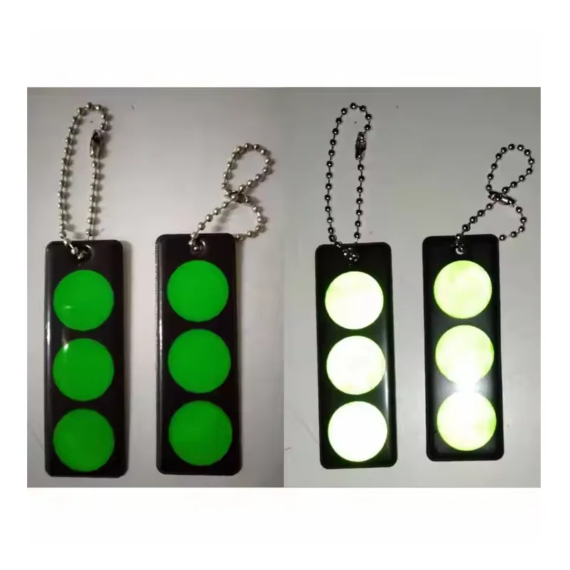 Reflective Keychain - EN 13356 PVC Acrylic Safety Hanger