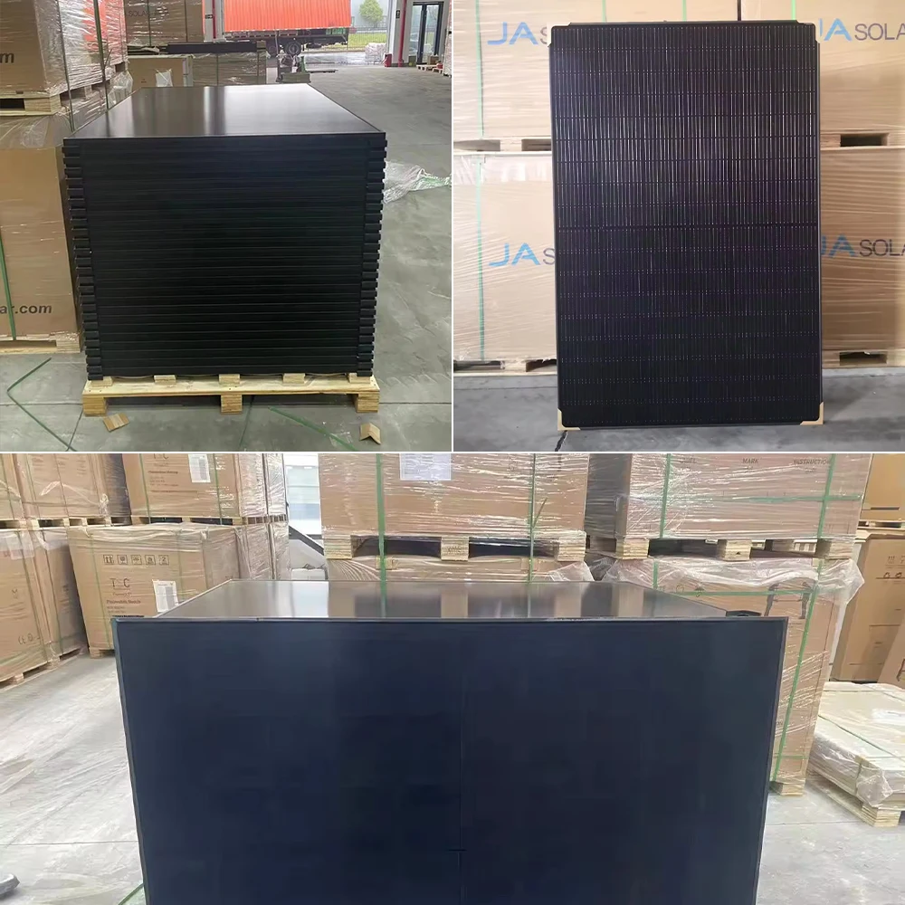 Ja Jam54d41 Full Black Double Glass Bifacial N Type 430w 440w 445w 450w ...