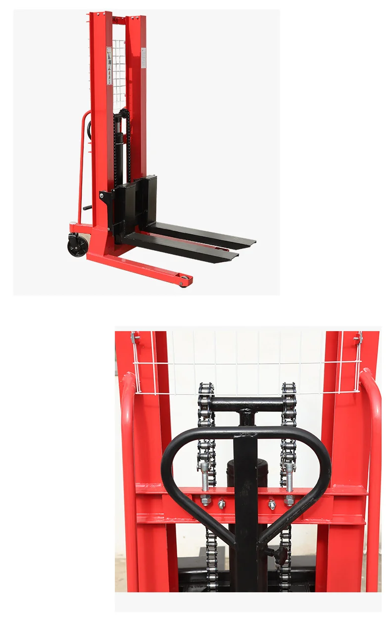 Manual Hydraulic Stacker with Smooth Lifting and Lowering of Thickened ...