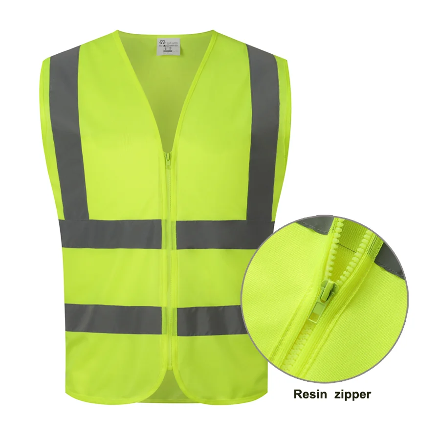 Visibility Driving Custom Vest Traffic Night Riding Sign Fluorescent Reflective Safety Vest - KingCare | KingCare.net