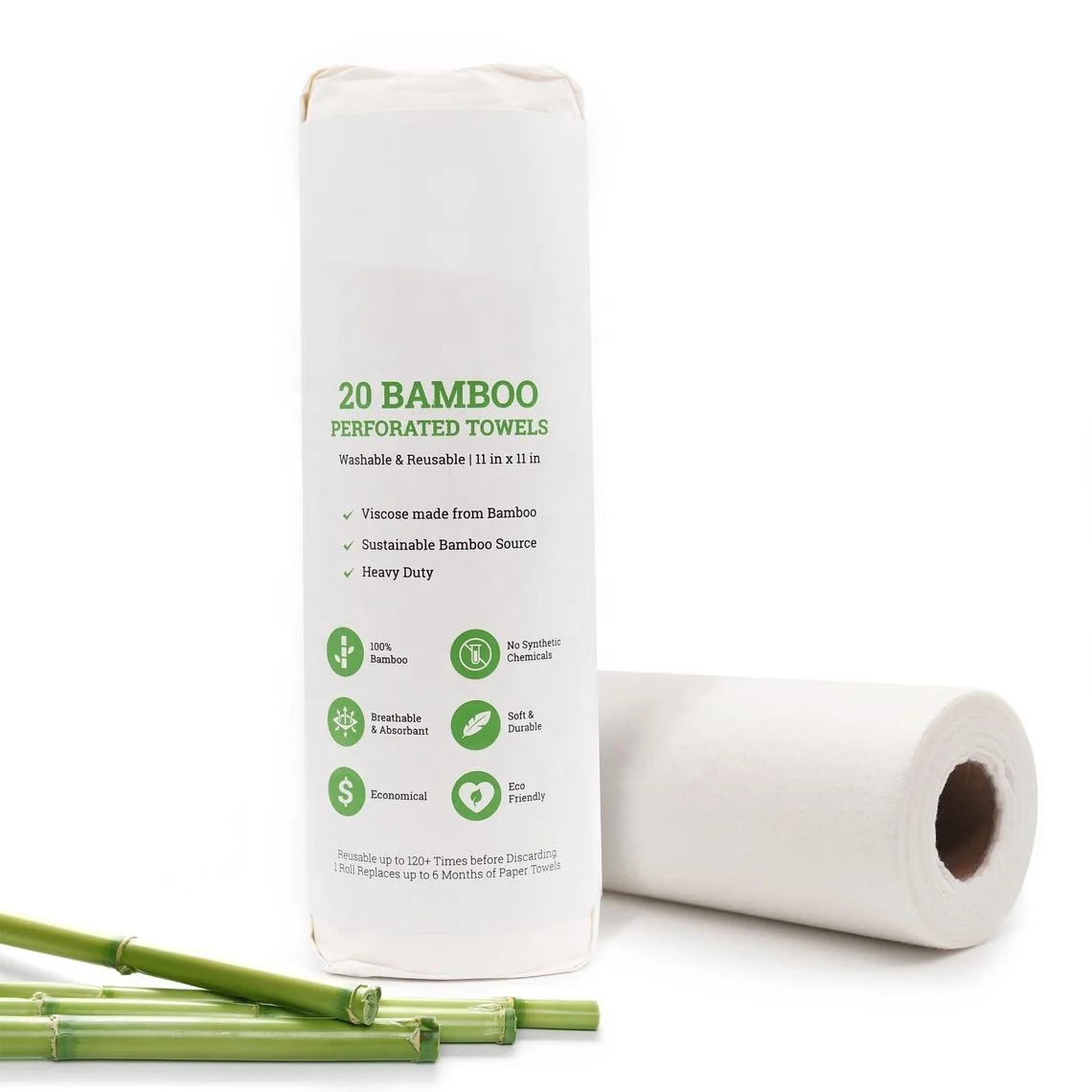 Bamboo Heavy Duty Washable Paper Towels