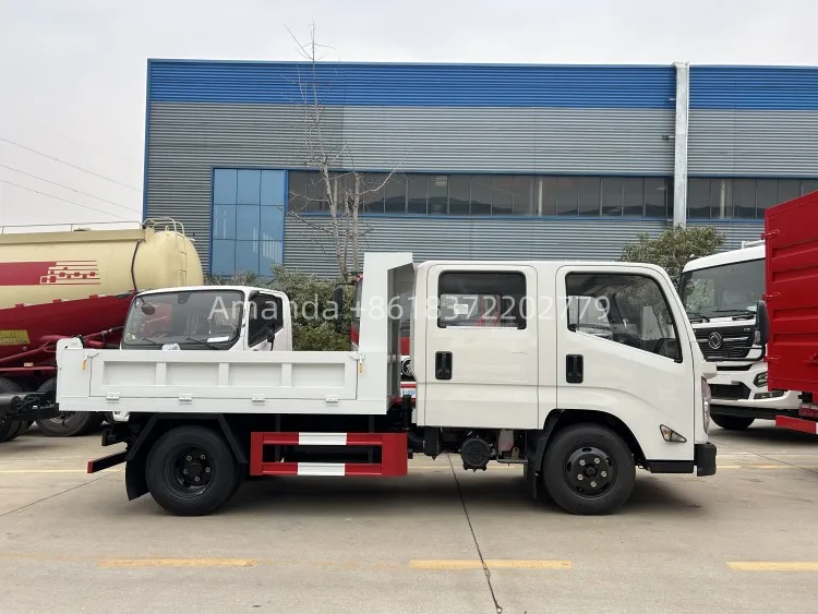 JMC Brand New 4x2 Left Hand Drive Double Cabin 3tons Light Tipper Dump Trucks for Sale