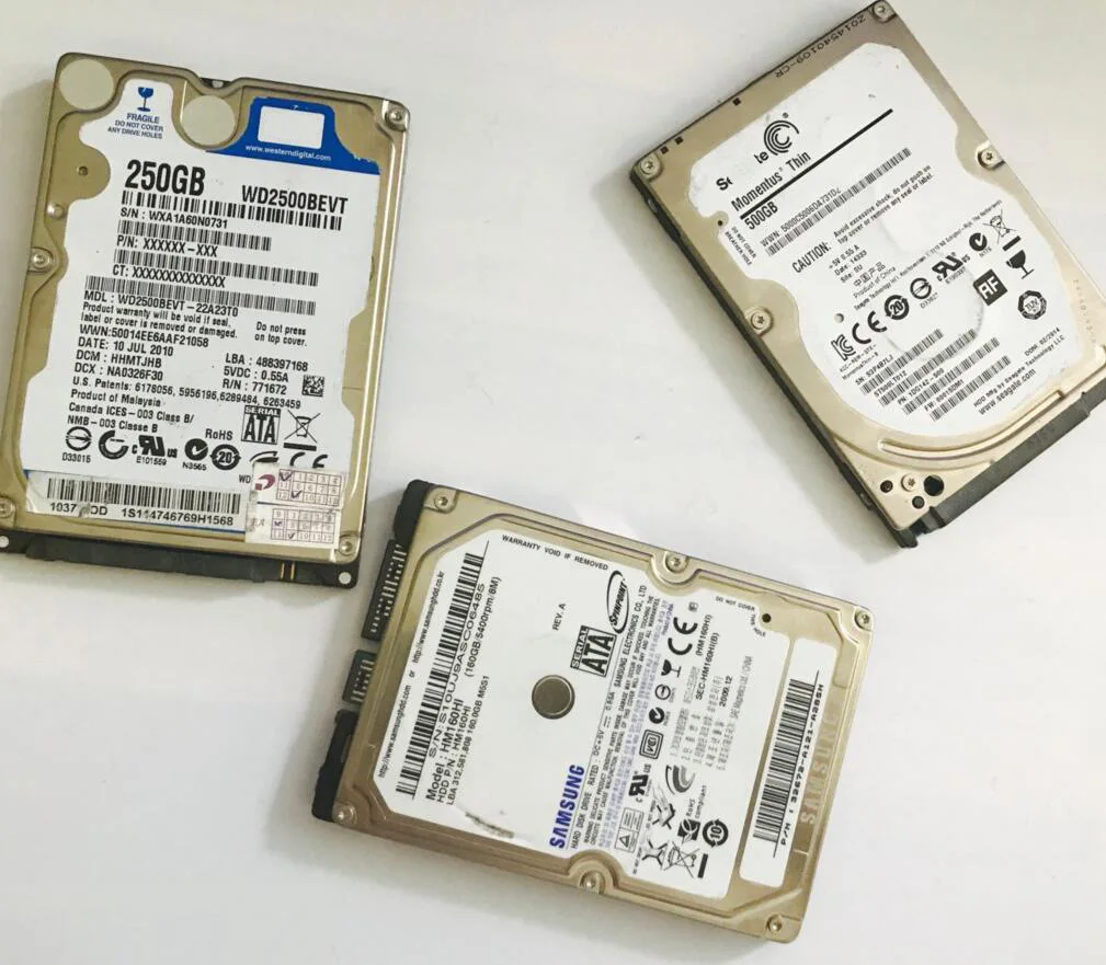 Disque dur 2.5 pouces HDD SATA, 160Go, 250Go, 320Go, 500Go, 640 Go, 750Go,  1To