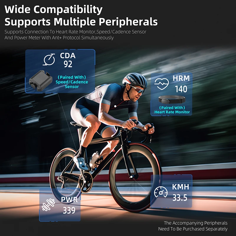 Западный велосипед беспроводной GPS компьютер горный шоссейный спидометр одометр длительный срок службы батареи водонепроницаемое Велосипедное оборудование