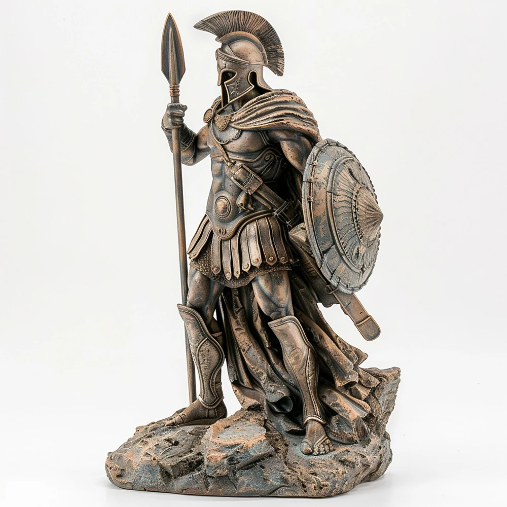 Custom Roman Greek Warrior armor Statue Bronze
