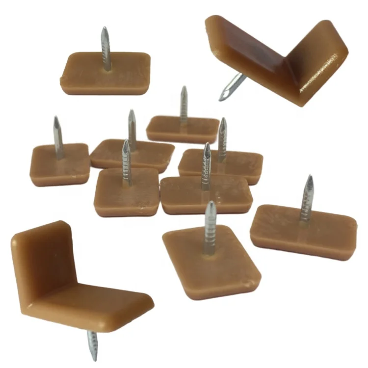 Table Chair Leg Glides Floor Protector Plastic Furniture Slider Tack-in Drawer Glide Nail For Drawer