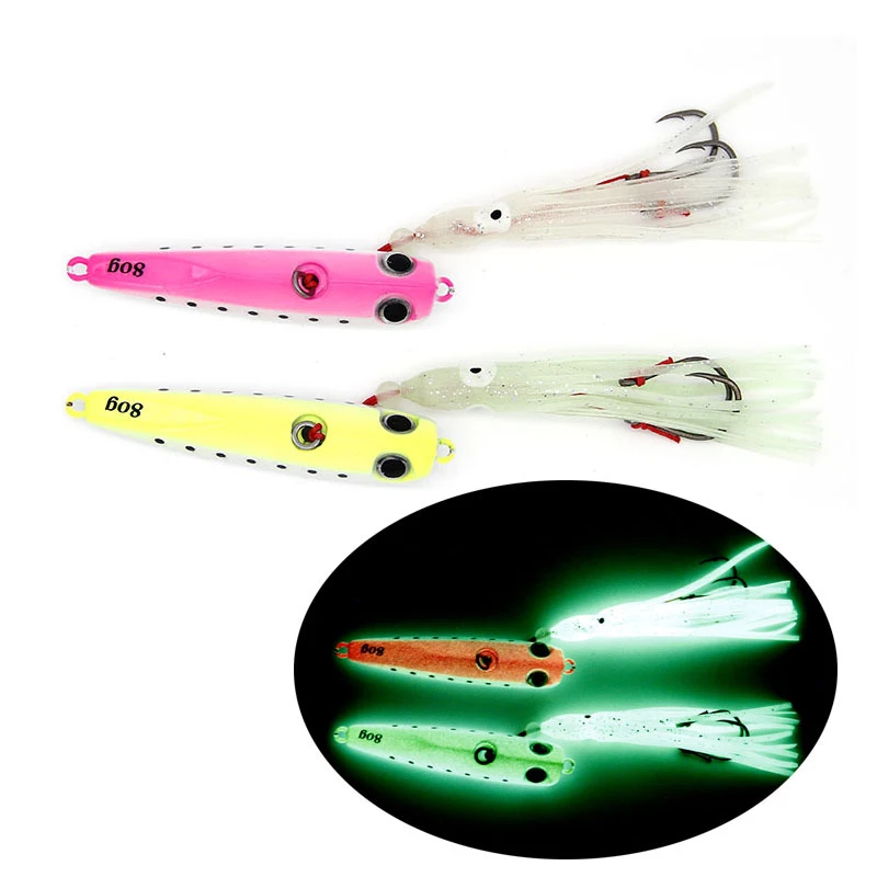 AS Inchiku Jig Metal Head Octopus Skirt Kingfish Snapper Grouper