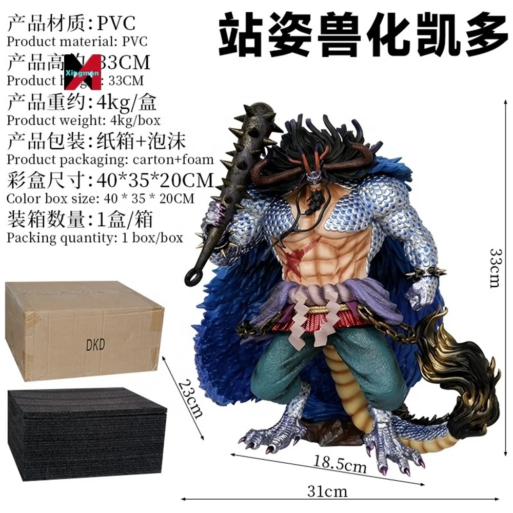 Standing Animal Orc Version Kaido Action Figure Statue Nautical