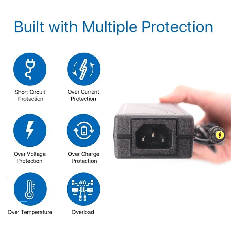 
Адаптер переменного тока 110 В ~ 240 В 60 Вт 12 В 5A AC DC Импульсный адаптер питания настольный адаптер питания с Ce RoHS FCC SAA 5,5x2,1 мм 