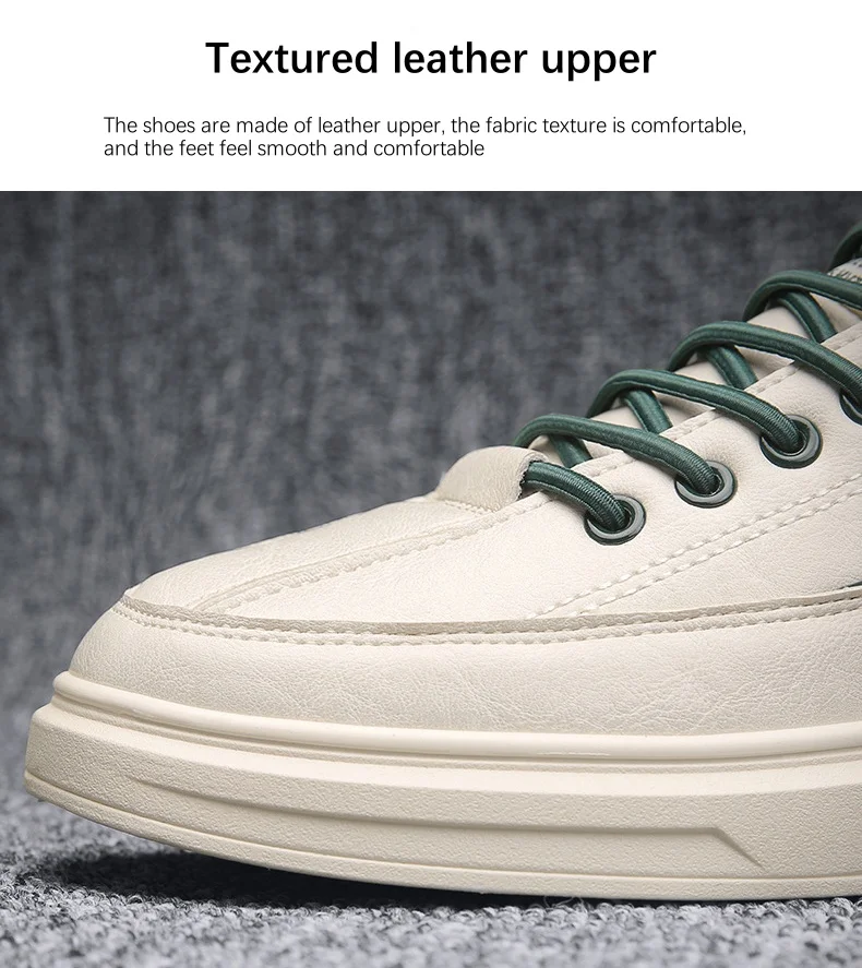 Latest Breathable Shoe Man Leather White Fashion Sneakers Men Sports ...