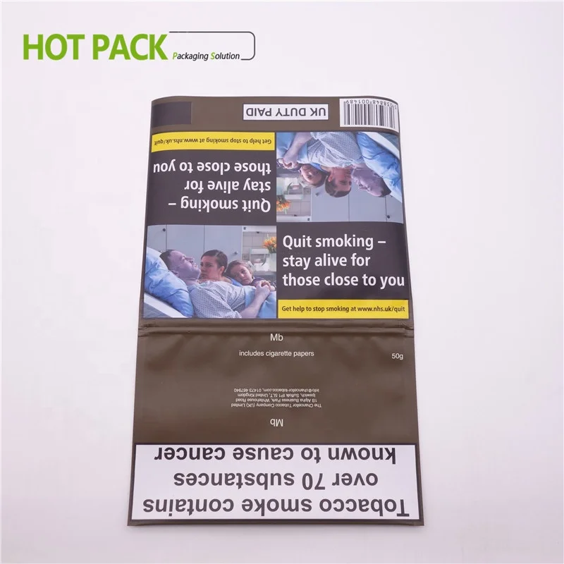 Wholesale 50g Tobacco Rolling Smoking Pouch/smoking Rolling Bag/tobacco Bags