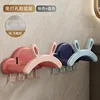 Dos soportes para lavabo con orejas de conejo [rosa y azul]