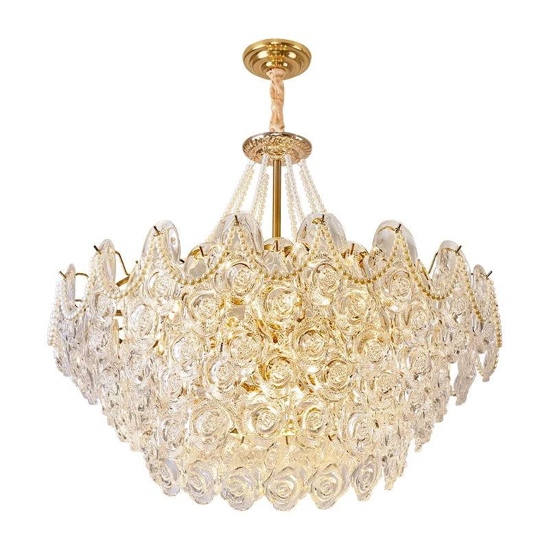 Make in China Factory for Living Room Crystal Lights Modern Pendant Light Crystal Lamp Led Indoor Hanging Ceiling Light