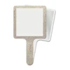 1pcs white mirror with rhinestone