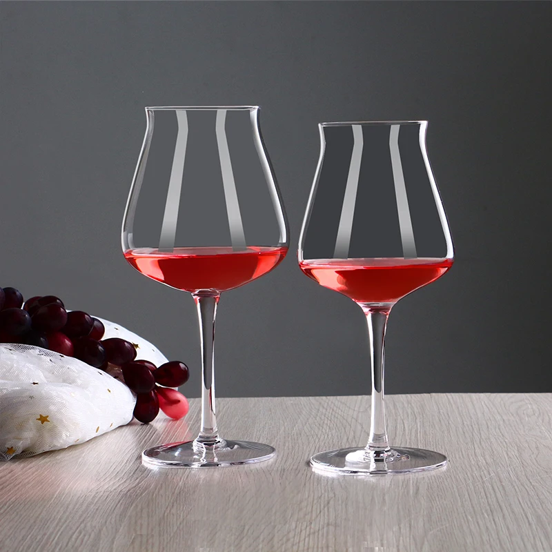 Burgundy Hand Blown Drinkware Fine logo Personalized ultra Thin Fancy Custom Glass Luxury bar Crystal champagne Wine Glasses