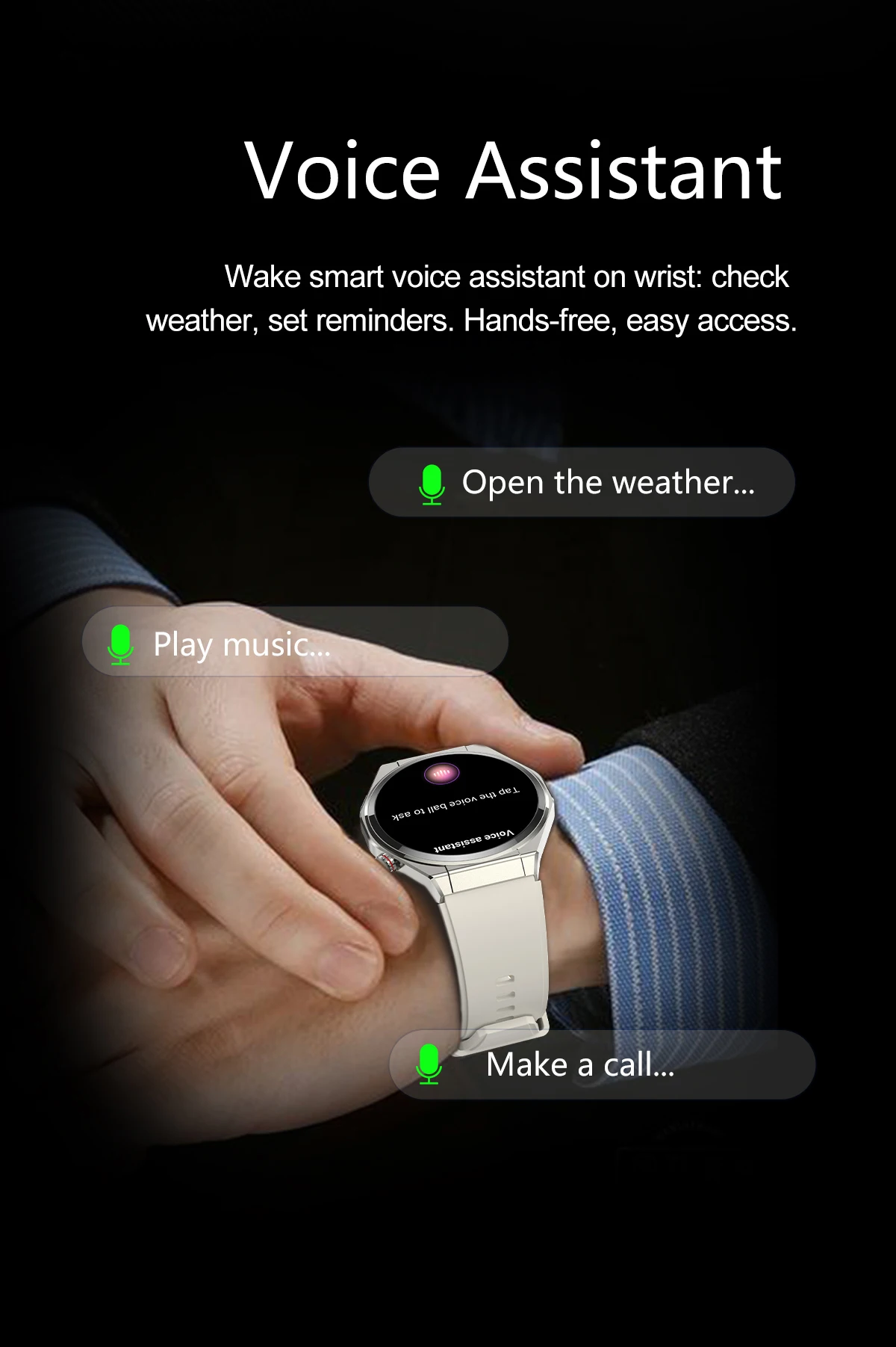 Ultra-Thin HK5 Smart Watch Blood Oxygen Blood Pressure 1.43inch Amoled Screen Voice Assistant BT Call Men Sport Smart Watch 2026