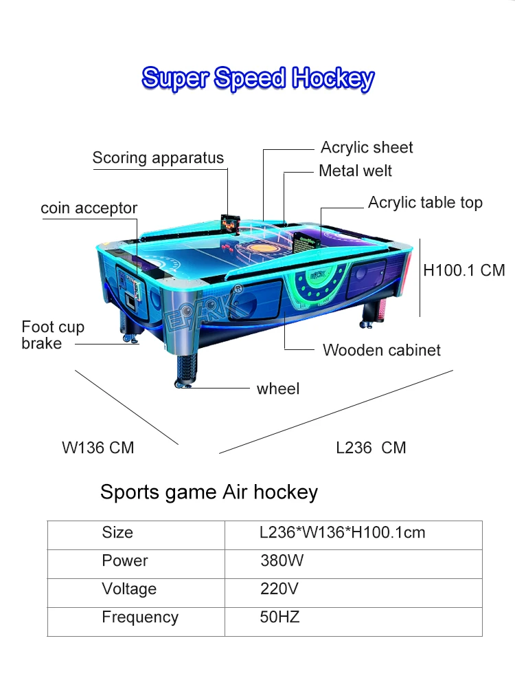 4 Jogadores Clássico Branco Kids mesa de jogo de hóquei de ar da máquina  para o centro de jogos - China Máquina de jogos de hóquei de ar e Crianças  Air Hockey preço