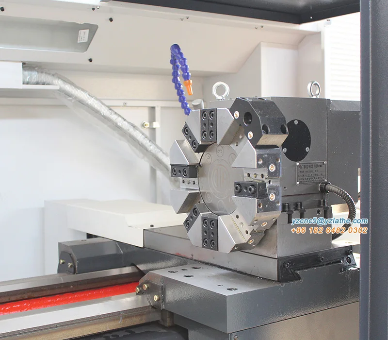 YZ CNC Machine Tool Equipment 7.5kw Heavy Duty Metal Lathe Machine CK6150 With 3 - Step Gearbox