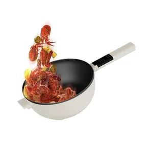 Multi-functional Household Single Flat Use Electric Cooking Pot Frying Pan Steaming Smart Pot Electric Hotpot