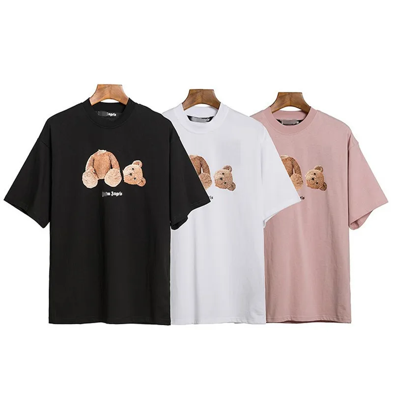 Fashion Severed Head Teddy Bear Printed T-shirt Loose Men And Women Ins ...