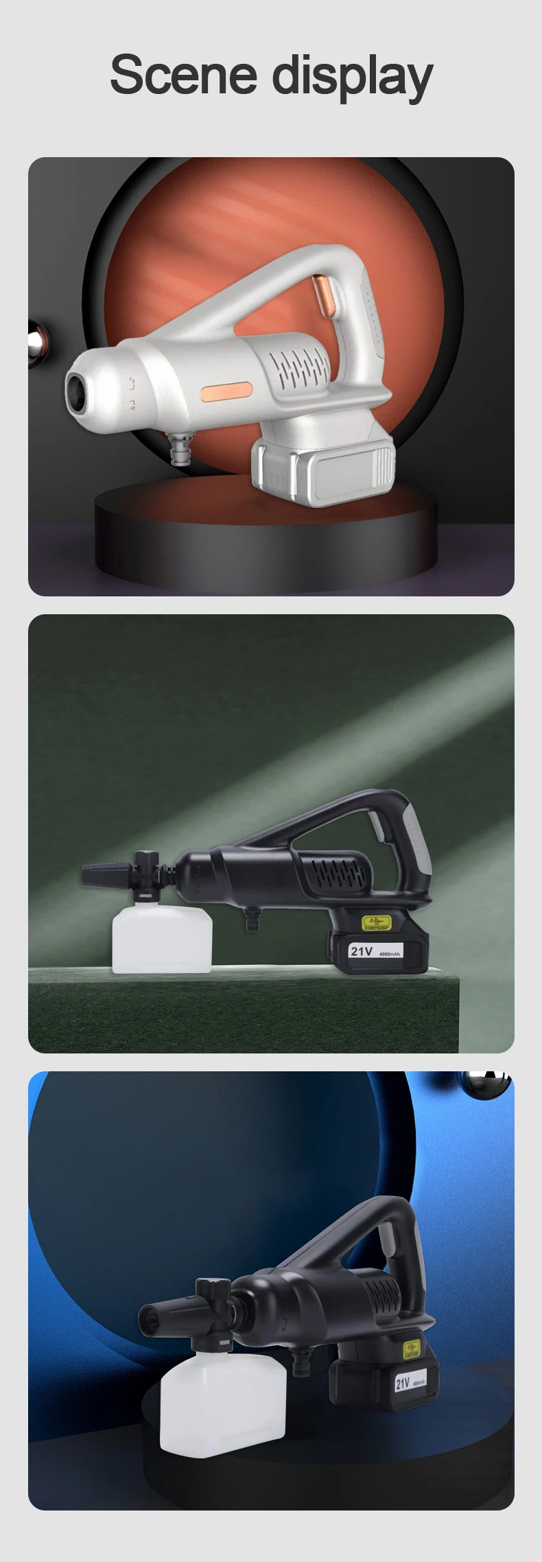 Mini Lithium Battery Car Washing Machine Portable Cordless Wireless Car