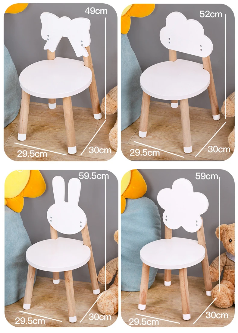 Customized Nordic Kids Furniture children Wooden play house Study Table and Chairs set Cartoon Table Desk Playhouse Furniture
