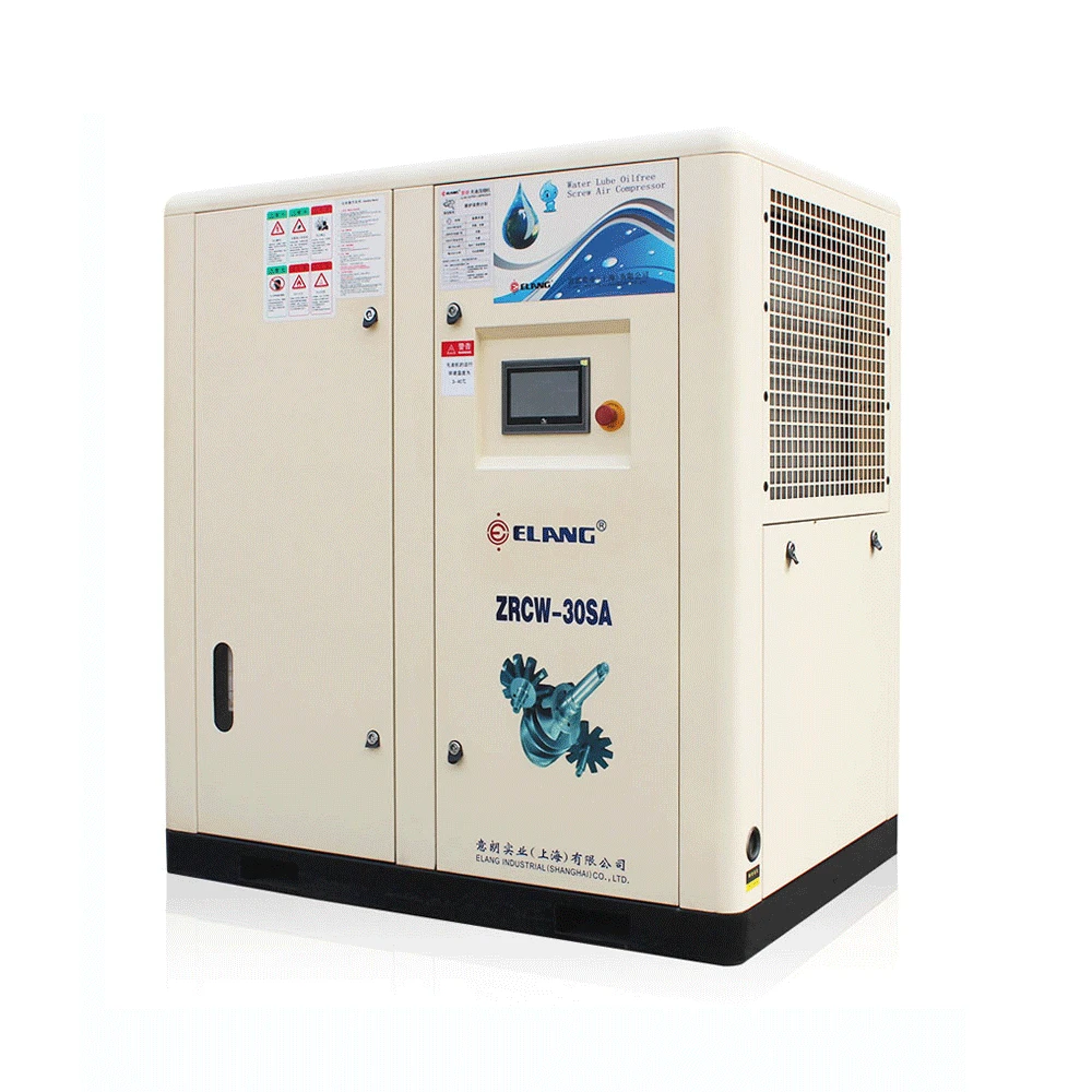50Hp 37Kw Water Lubricating Oil Free Screw Air Compressor for Food Packaging Plant