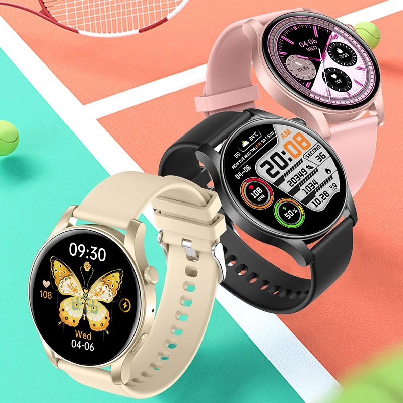 107 Sport Modes Touch Screen Smart Watches Ladies Supports Bluetooth Call KC88 Female Fitness Tracker Smartwatch Woman Man