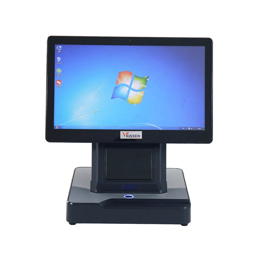 Electronic Pos Terminal Cash Drawer Register Black Cover with Brand New Parts Intel J1900 CPU