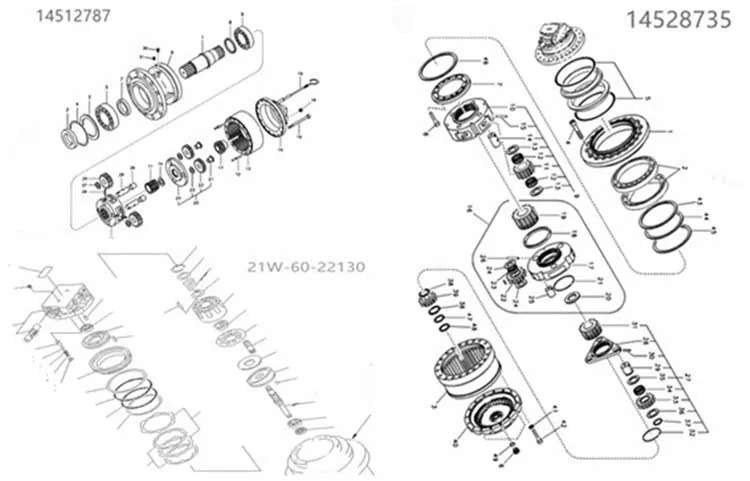 Excavator 4664871 Boom Cylinder Ass'y ZX200-3 ZX210H-3