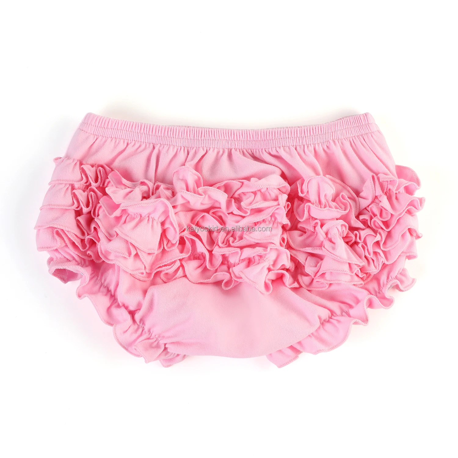 RTS Knit Bloomers Baby White Ruffle Back Baby Girls Bloomer Newborn ...