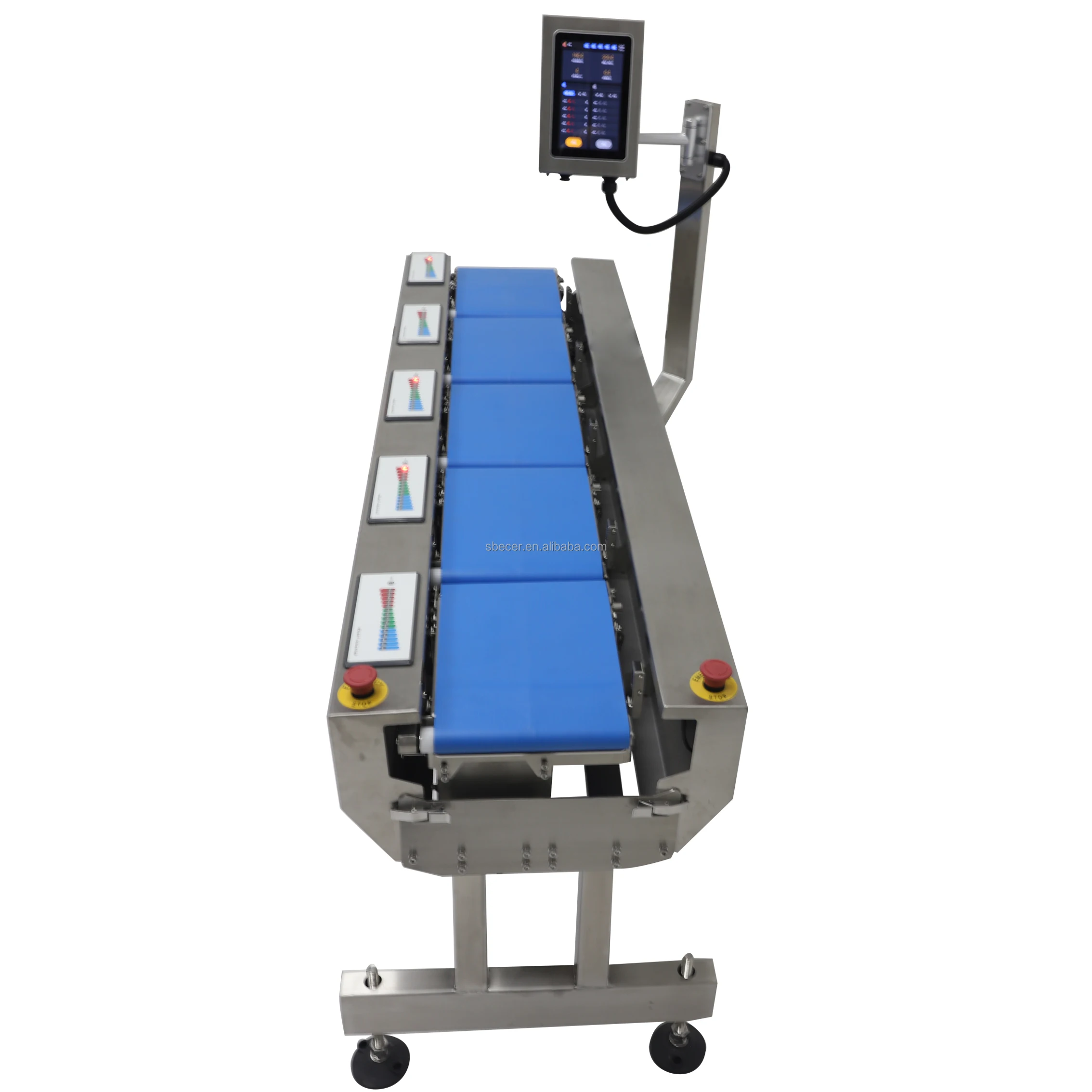 weighing scale check weigher automatic belt weighing machinery for fruits and vegetables