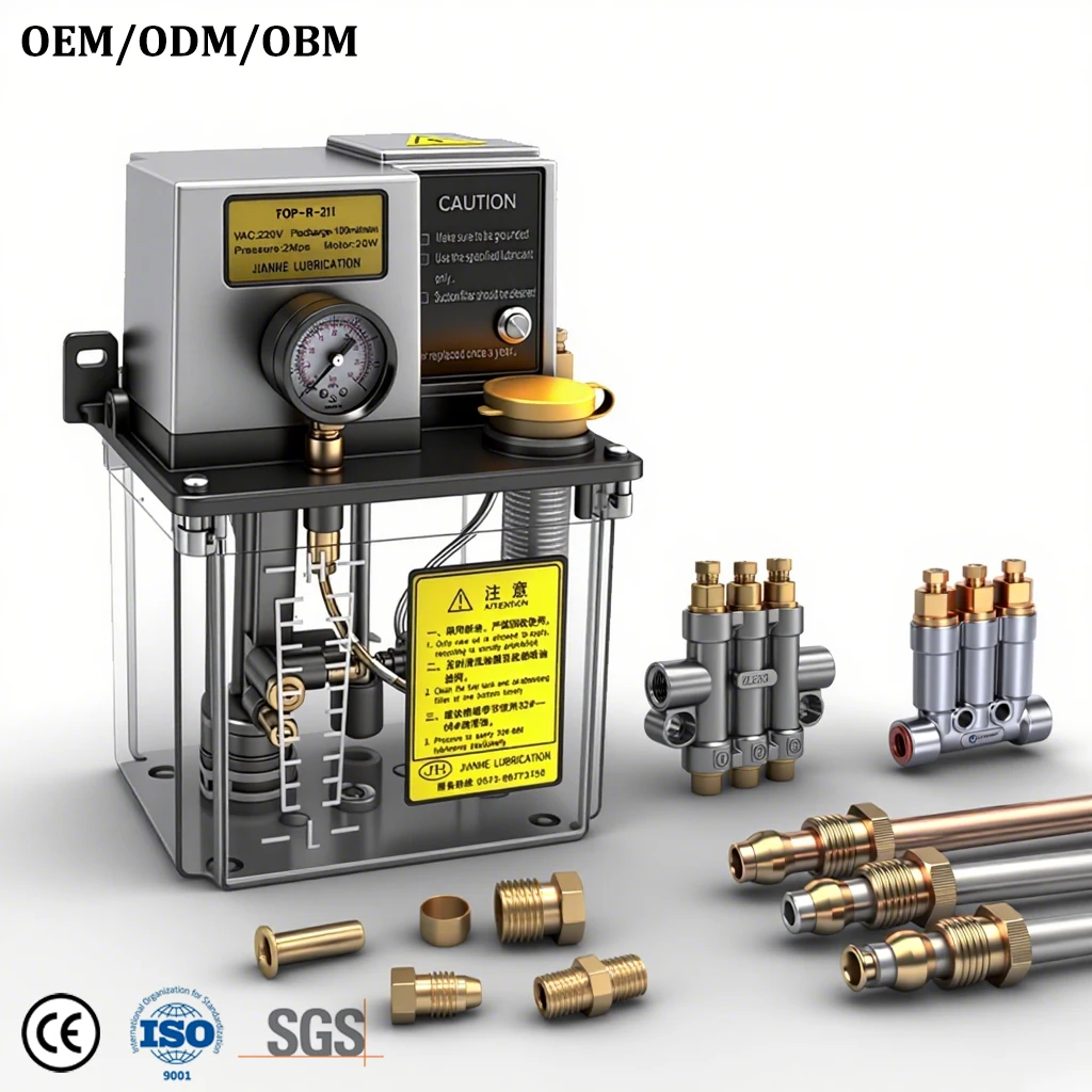 Automatic Lubrication System Cnc Machine 24V Electric Oil Lubrication Pump for Milling Machine