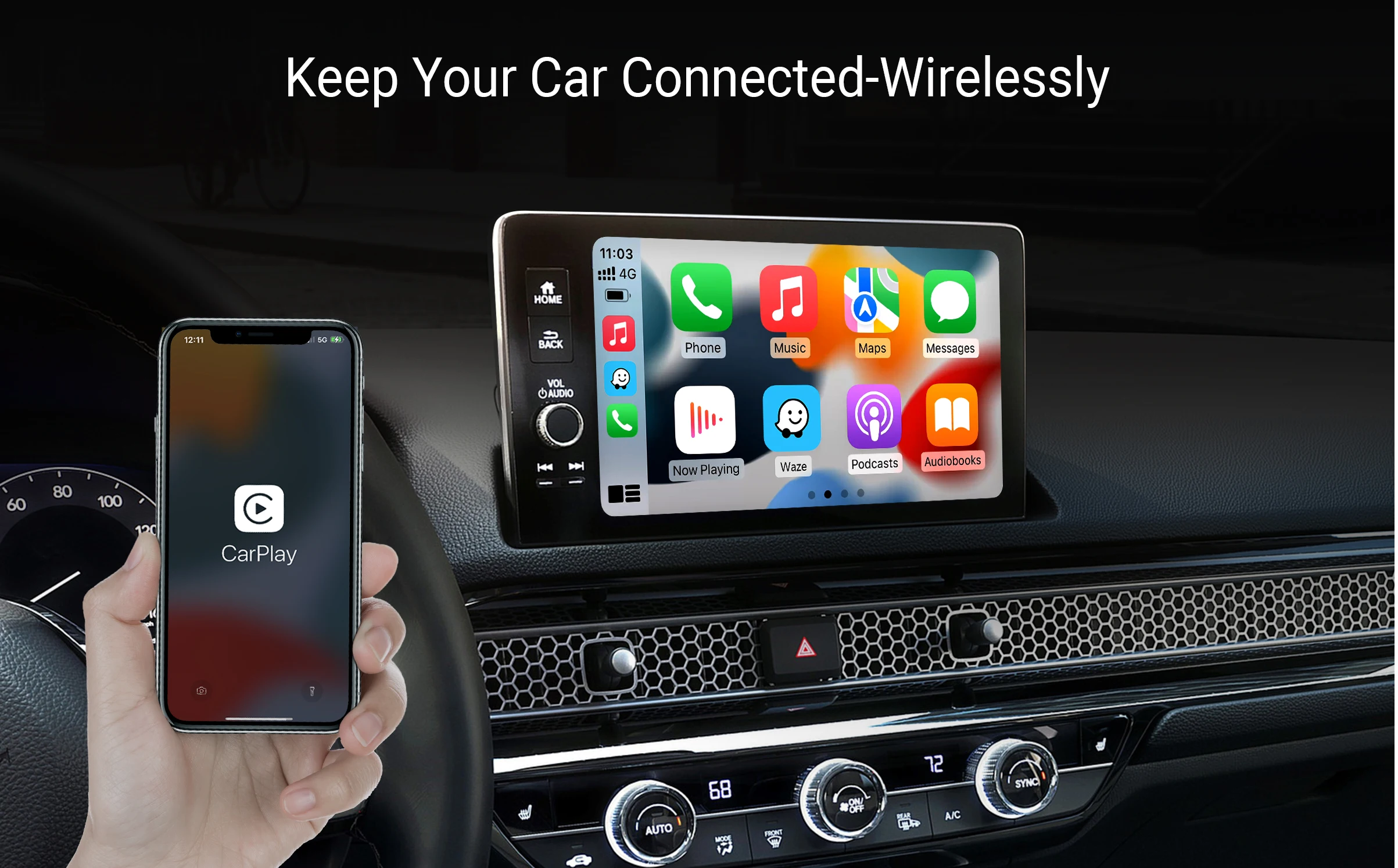 Wireless Carplay Adapter Cars Wireless Dongle Convert Wired To Wireless ...