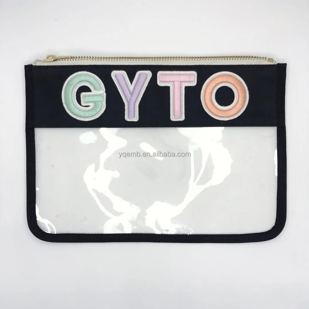 Custom 3d Puff Pastel Color Letter Embroidery Iron On Patch For Bags ...