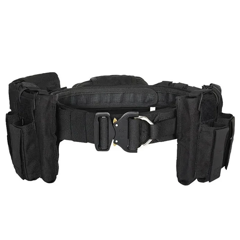 Premium Training Multifunctional Tactical Waist Belt Wear-resistant Duty Tactical Waist Equipment Outdoor Hunting Girdle Pouch