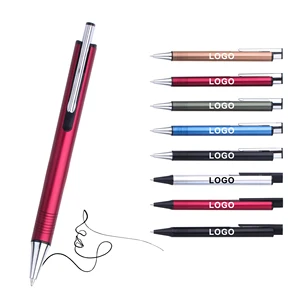New Novelty Best Quality Luxury Customized Logo Printed Metal Ballpoint Pen for Business Manufactures Gifts