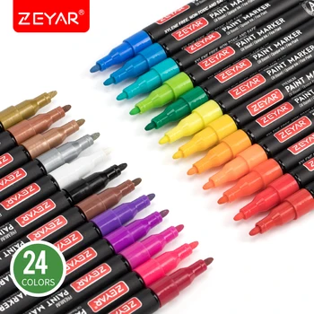 ZEYAR Highlighters, Dual Tips Marker Pen, Chisel and Fine Tips