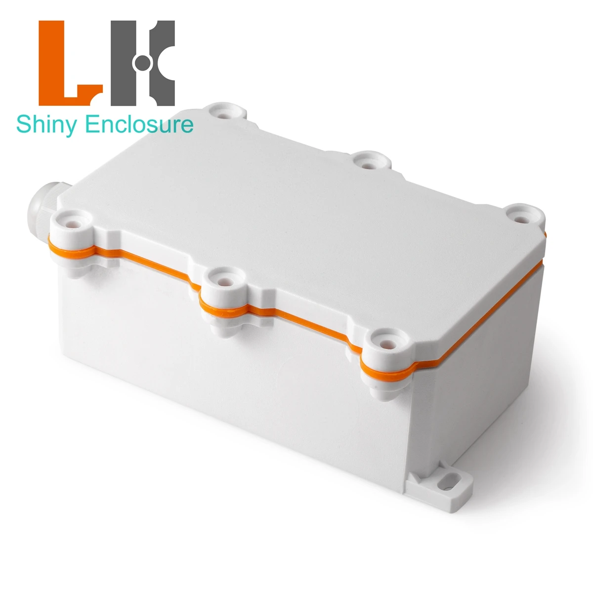 QWORK Boîte De Jonction électrique étanche En Plastique ABS 28,4 X 19,6 X 13 Cm Avec Supports En Acier Inoxydable, Résistante Aux Chocs Et Aux UV