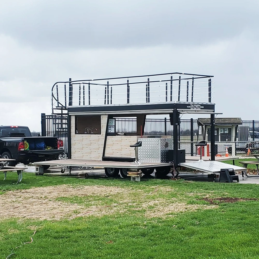 Concession Country FS500 Fast Food Trailer All Purpose Street Restaurant Double Decker Mobile Food Truck for Sale With Kitchen