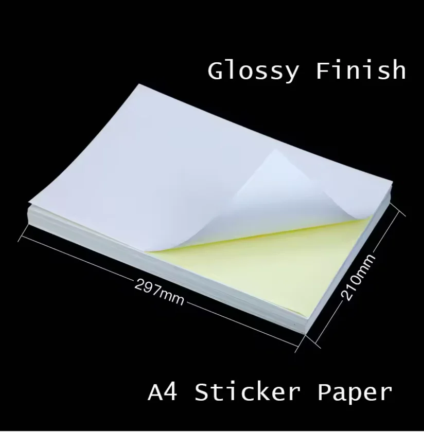 Jetland High Quality A4 Self-adhesive Printer Paper for Laser/inkjet Printer Self-adhesive Small ...