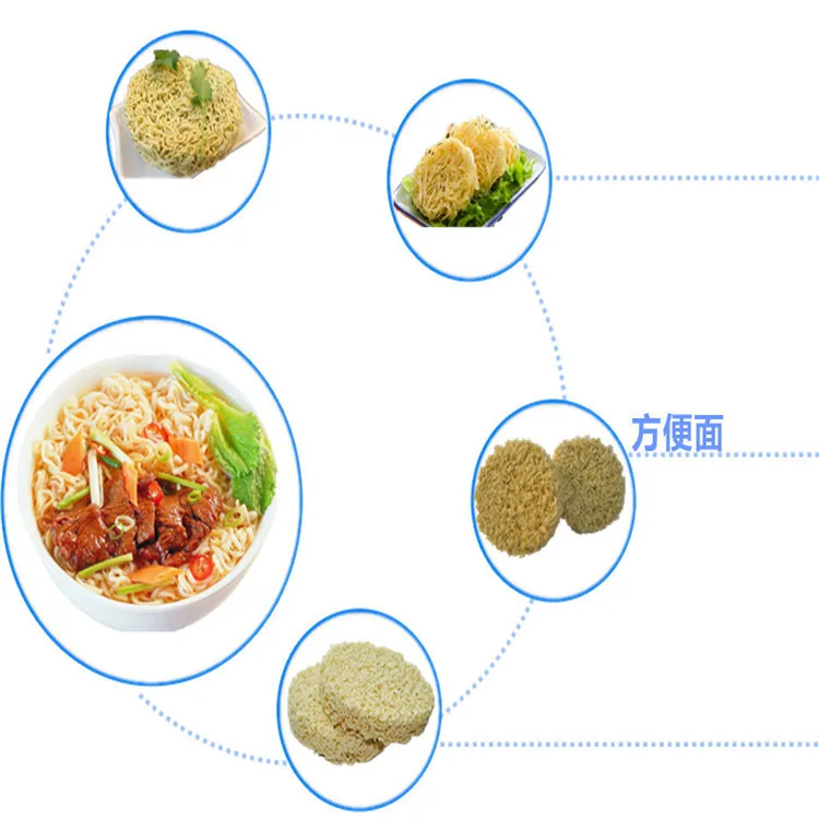 Customized Different Shape Instant Noodle Production Line Large Capacity Fried Instant Noodle Making Machine